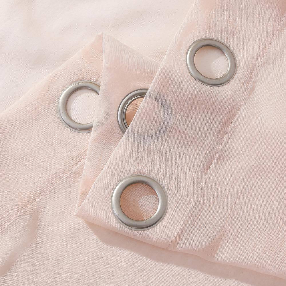 Blush Extra Wide Grommet Sheer Curtain - 55 In. W X 84 In. L