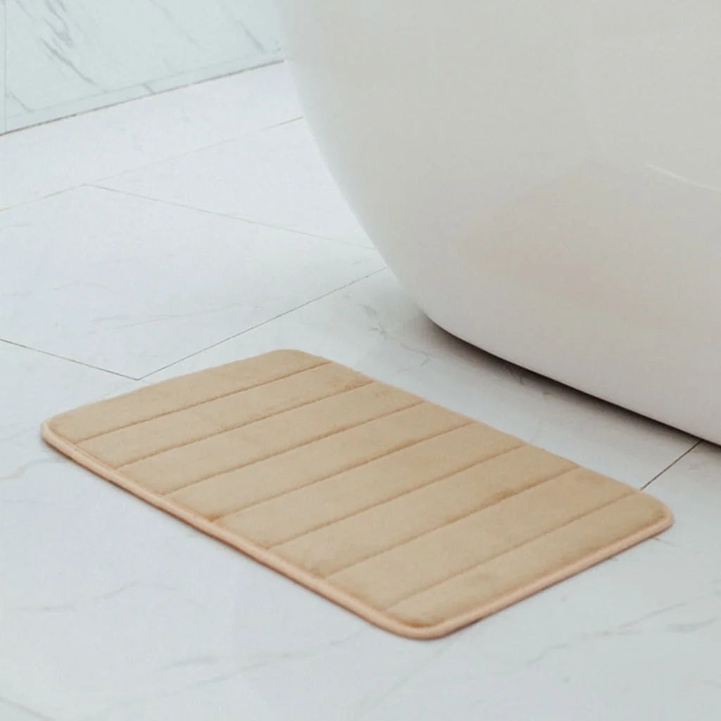 Clearance Memory Foam Bath Mats Soft Absorbent Bathroom Rugs Shower Rug Decor 17 "X 24" White
