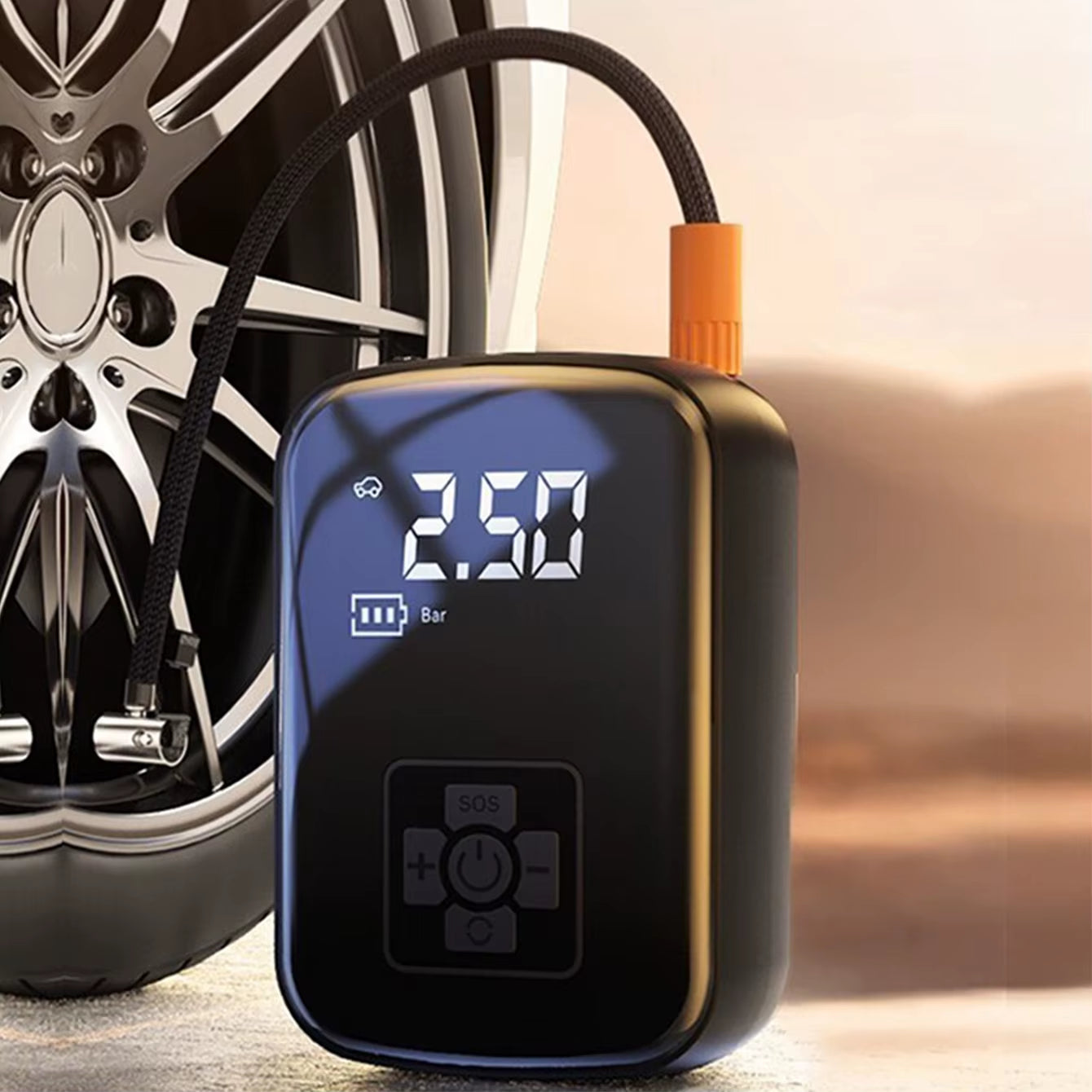 Tire Inflation Pump, Car Air Compressor, Micro Car Inflation Pump, Digital Air Compressor for Cars, Motorcycles, Bicycles