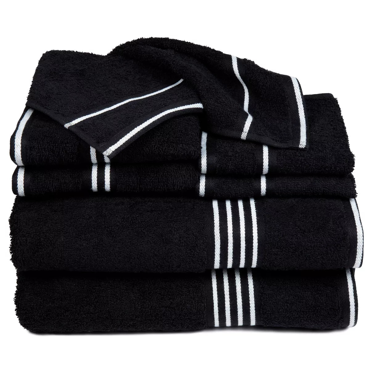 8Pc Striped Towel Set - Yorkshire Home