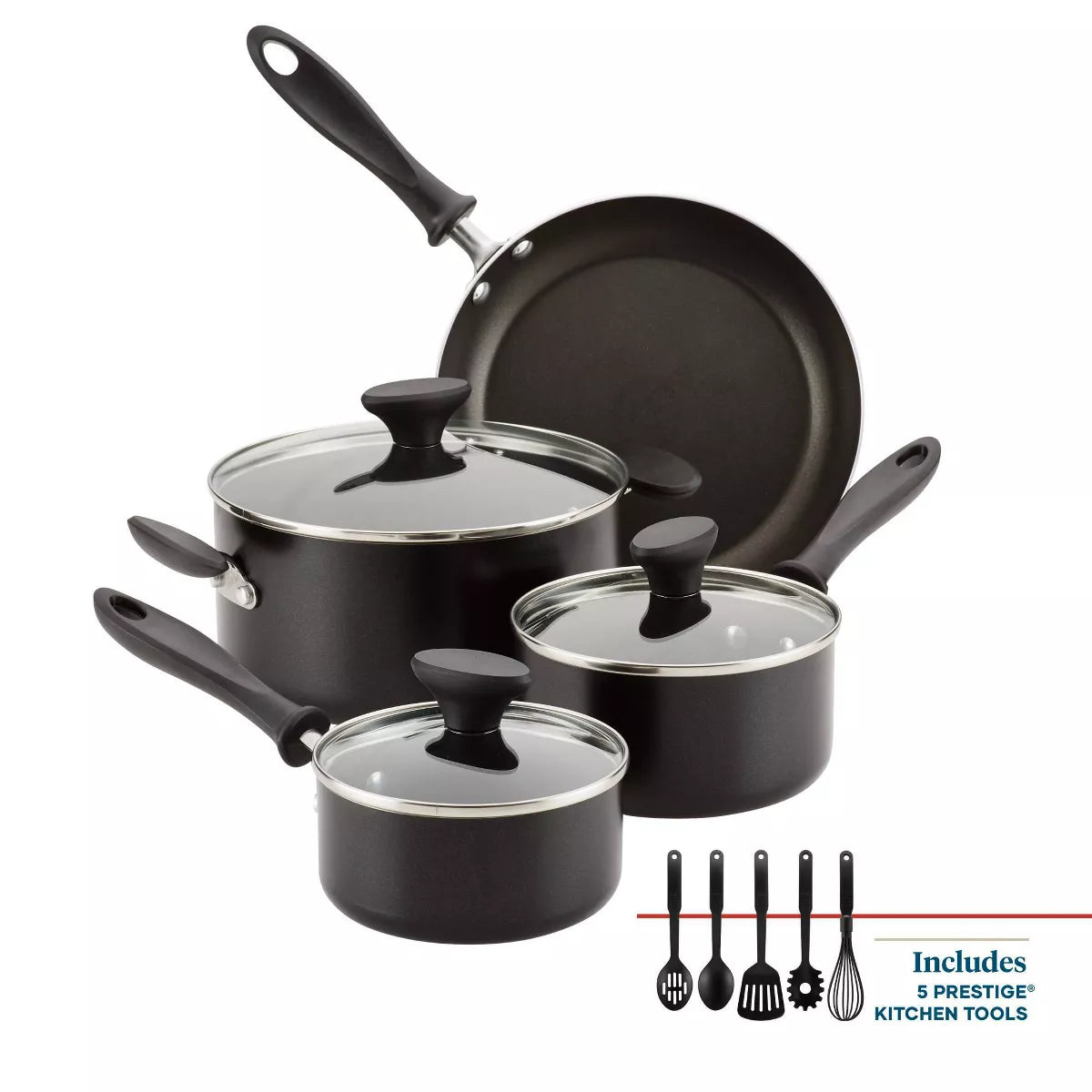 Farberware Reliance 12Pc Nonstick Aluminum Cookware Set with Prestige Tools