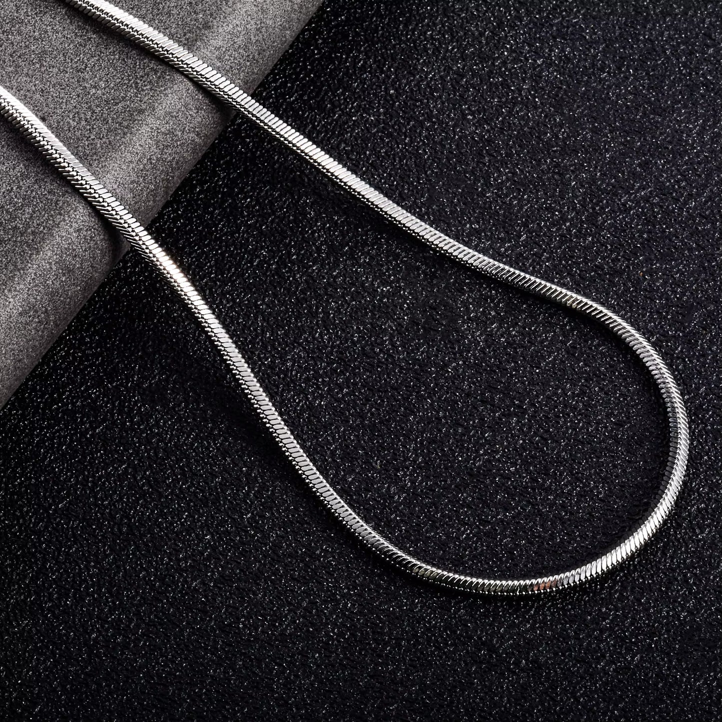 0.9/1.2/1.5/2/2.4Mm Stainless Steel Square Snake Chain Necklace Silver Color for Men Women'S Fashion Jewelry