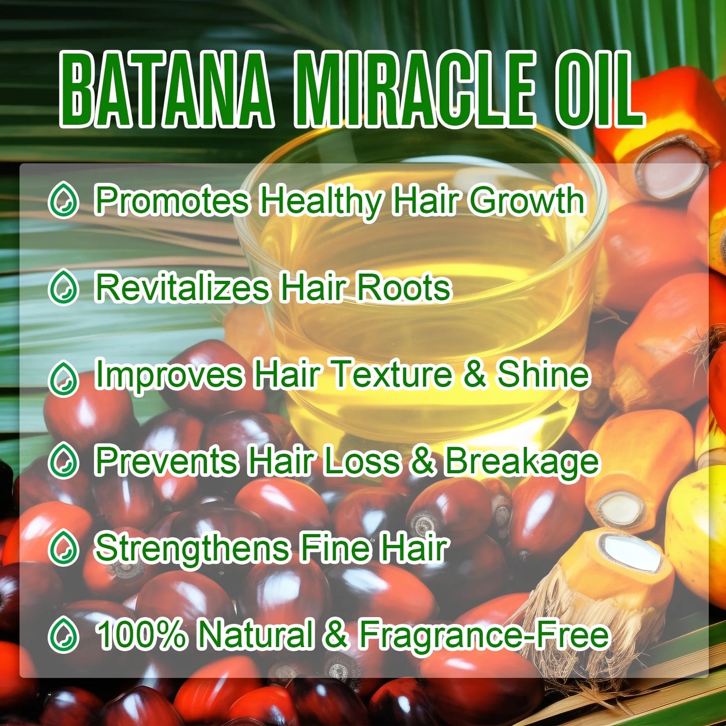 Batana Oil-Natural Conditioner-Moisturizes Hair & Scalp-100% Pure & Natural Organic Essential Oil for Hair,Skin-4.04 Fl.Oz