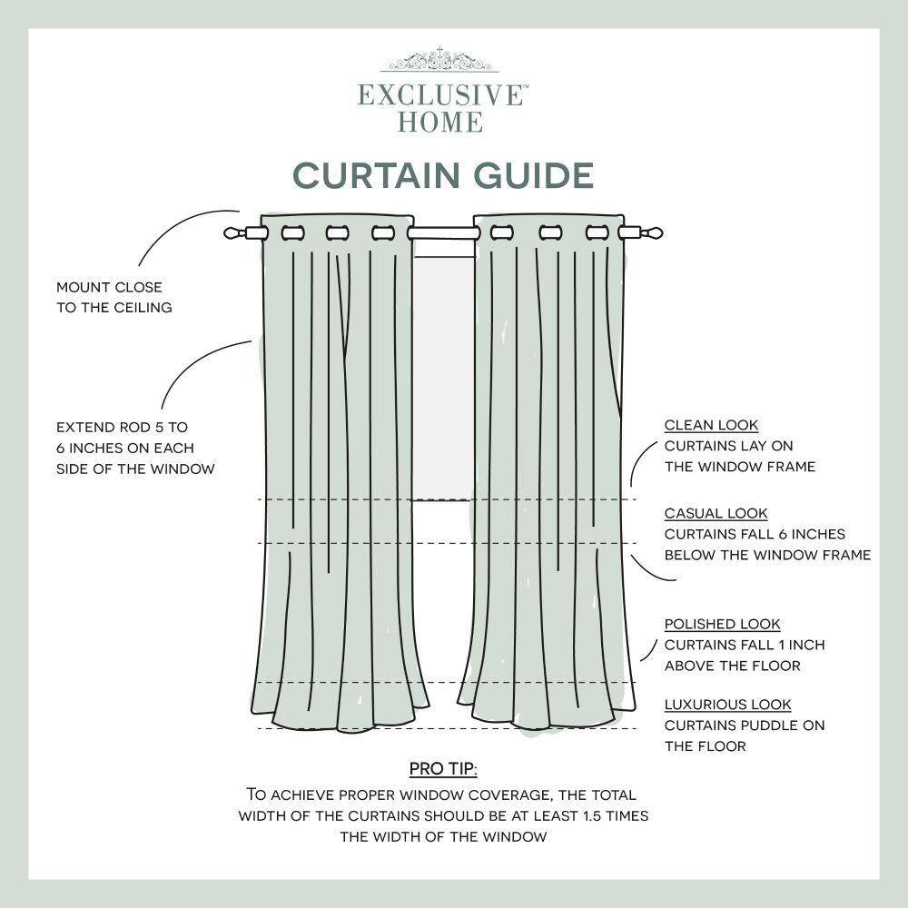 Velvet Winter White Solid Light Filtering Grommet Top Curtain, 54 In. W X 84 In. L (Set of 2)