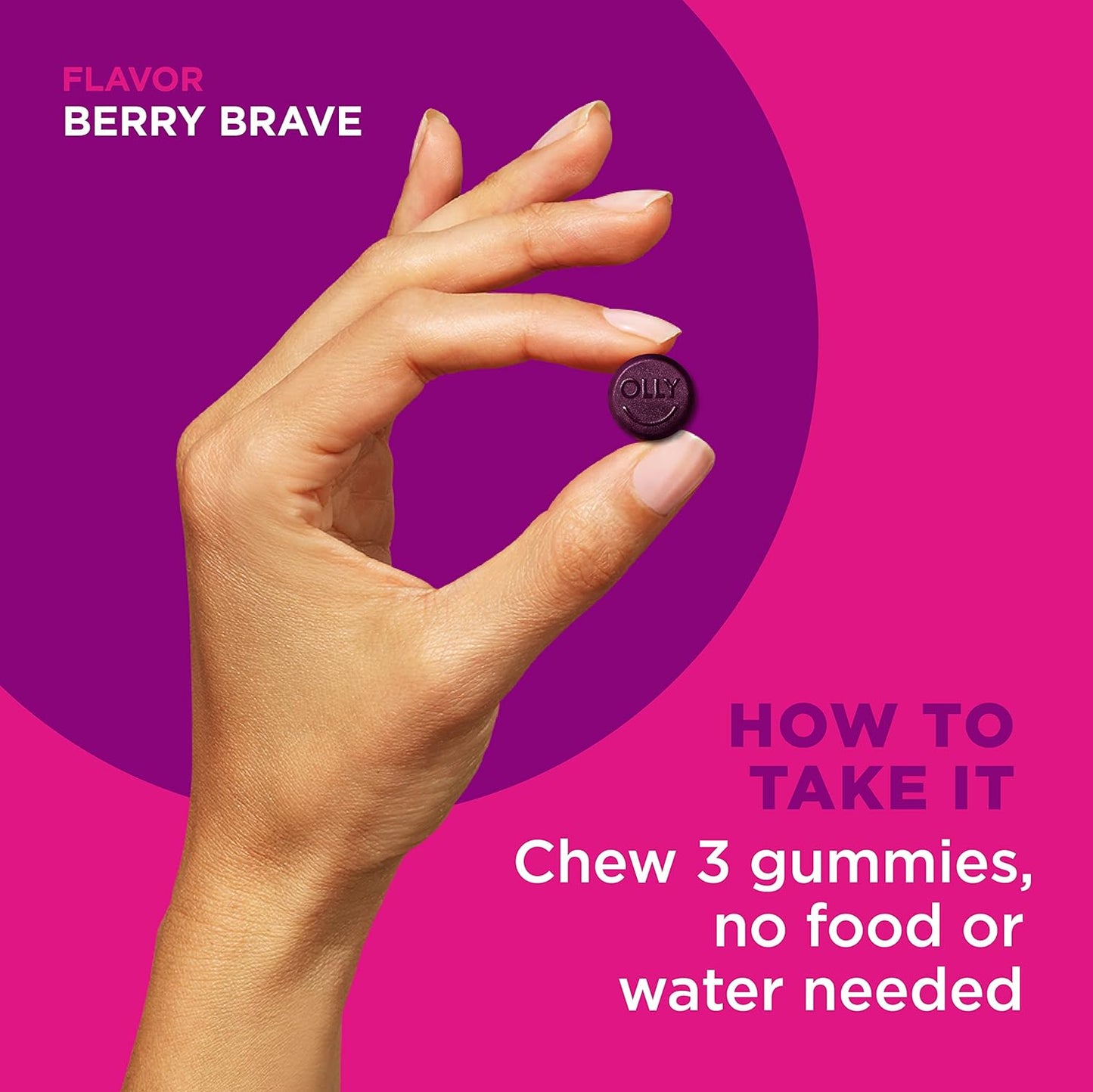 Immunity Gummy, Immune Support, Elderberry, Zinc, Vitamin C, Supplement, Berry Flavor, 15 Day Supply - 45 Count