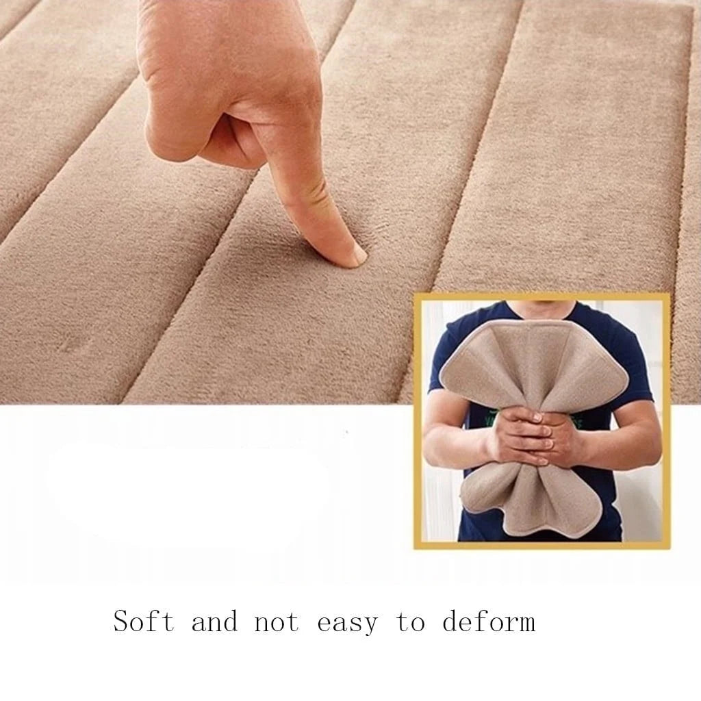 Clearance Memory Foam Bath Mats Soft Absorbent Bathroom Rugs Shower Rug Decor 17 "X 24" White