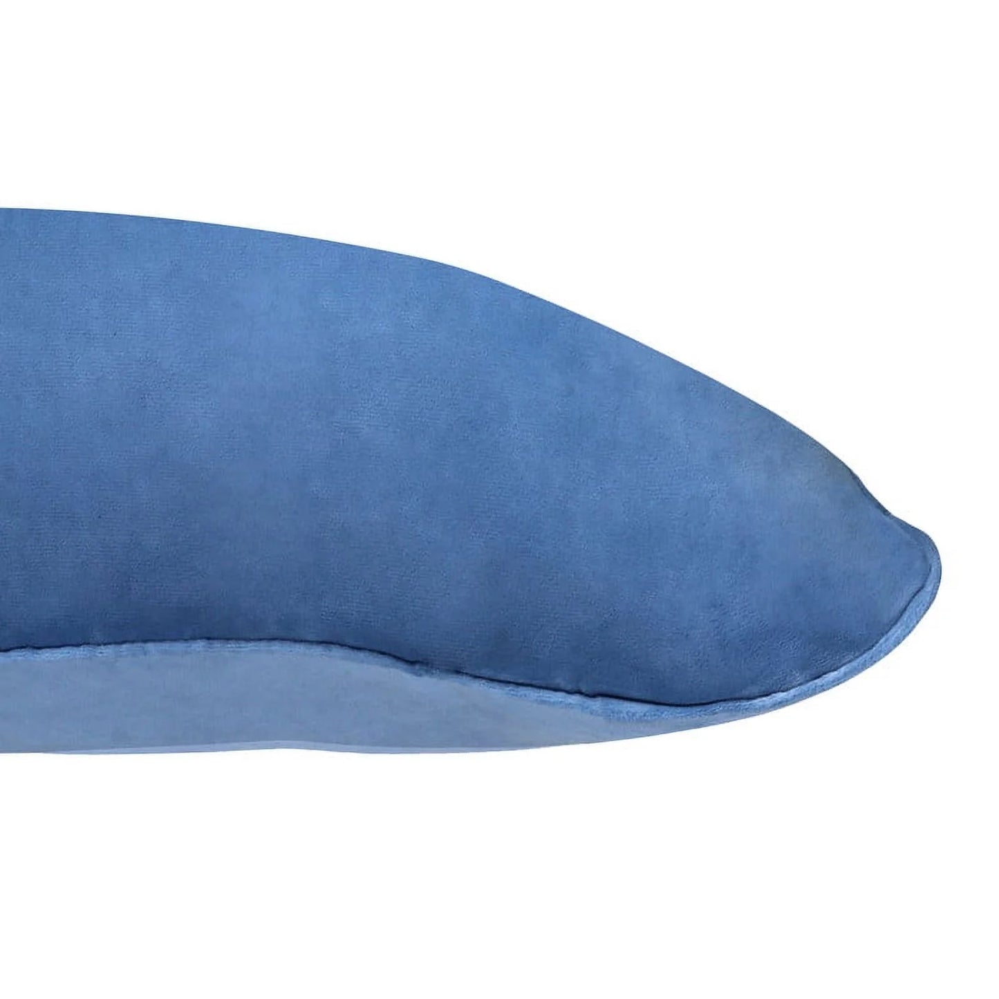 A1HC Decorative Velvet Throw Pillow Covers 12X20 Inches (Pack of 2, Prussian Blue) Fine Soft Solid Cushion Covers for Indoor, Couch, Sofa, Chairs, Bed Etc.