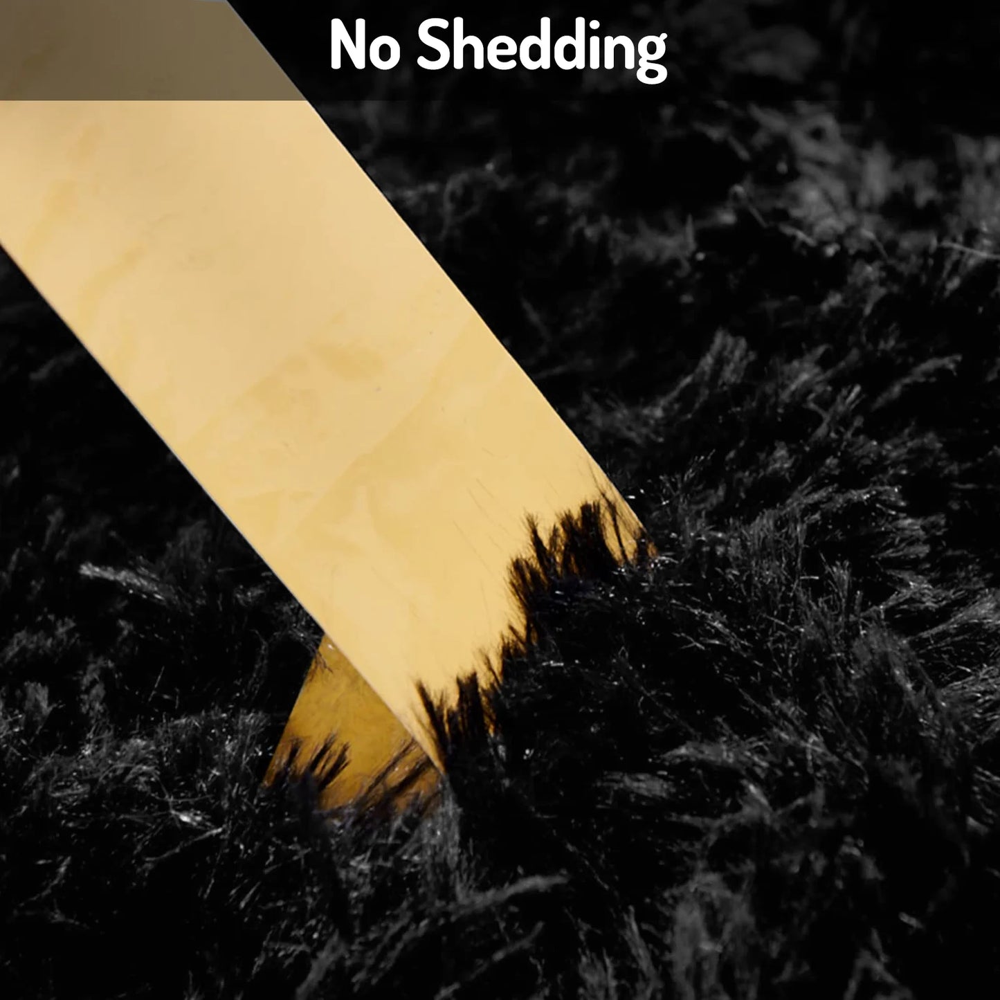 9Ft X 12Ft Area Rug, Soft Fluffy Area Rugs for Living Room Bedroom Kids Room Decor Carpet, Black