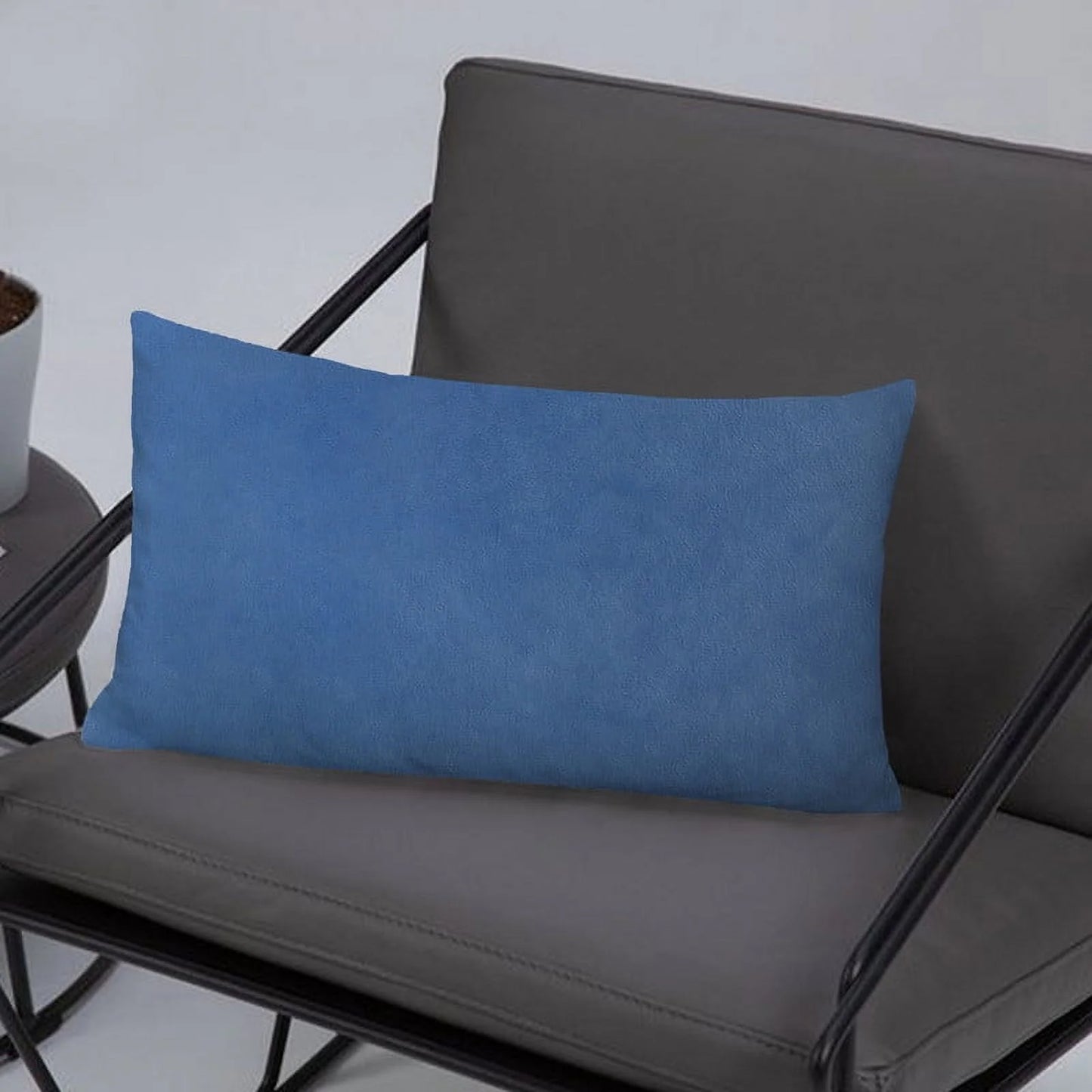 A1HC Decorative Velvet Throw Pillow Covers 12X20 Inches (Pack of 2, Prussian Blue) Fine Soft Solid Cushion Covers for Indoor, Couch, Sofa, Chairs, Bed Etc.