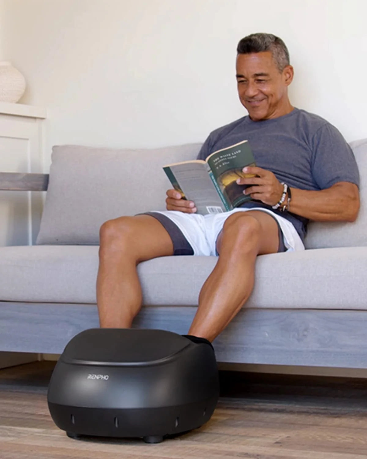 Foot Massager Machine with Heat, Shiatsu Deep Kneading, Fit’S Feet up to Men Size 12 Remote Control
