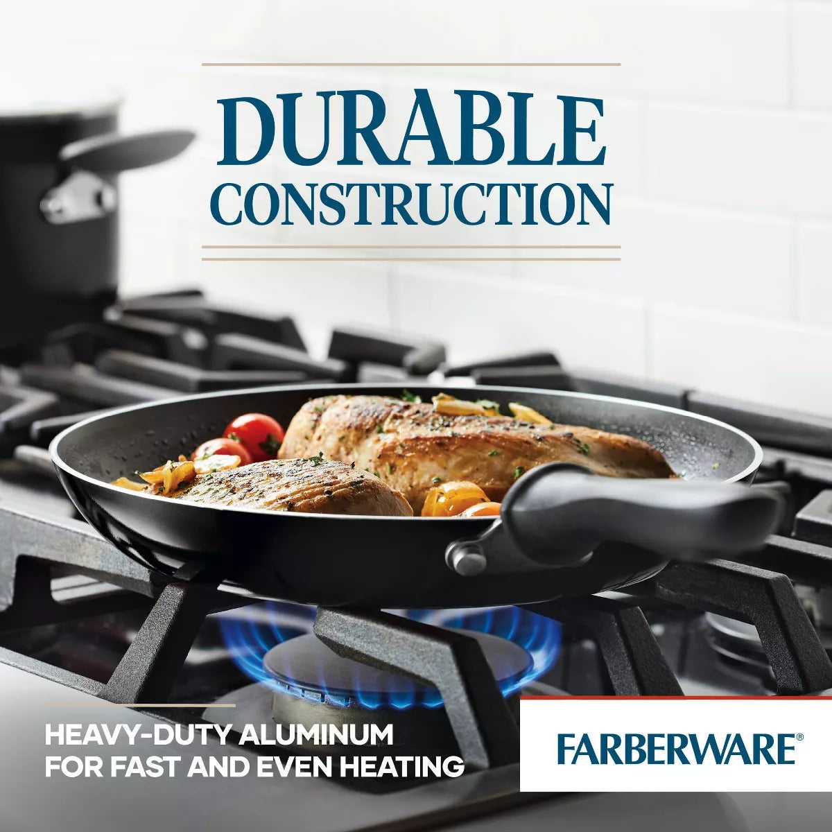 Farberware Reliance 12Pc Nonstick Aluminum Cookware Set with Prestige Tools