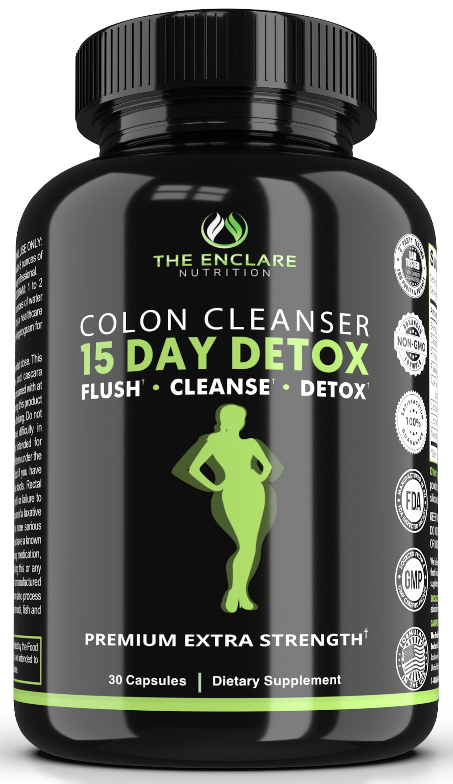 15-Day Colon Cleanse Detox for Weight Loss, Metabolism Booster Gut Health 30Ct