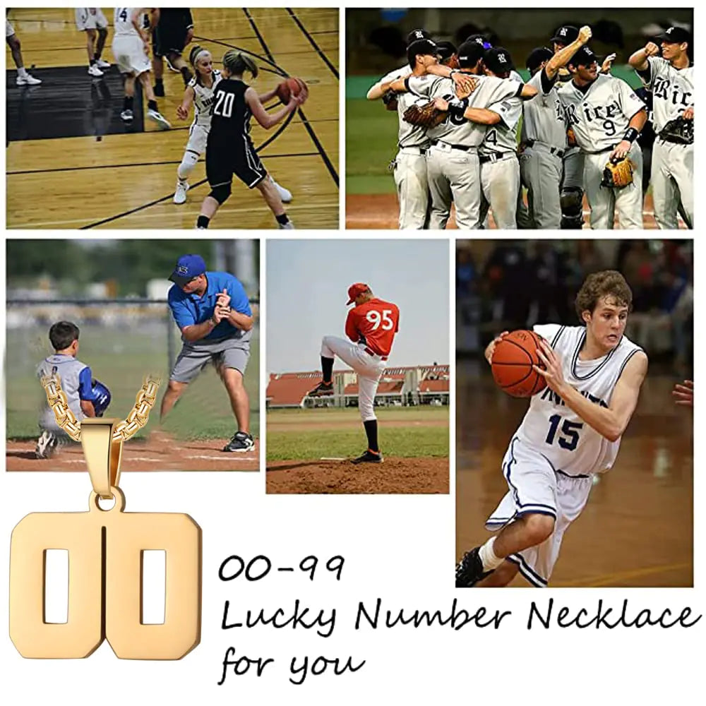 Number Necklace for Boys