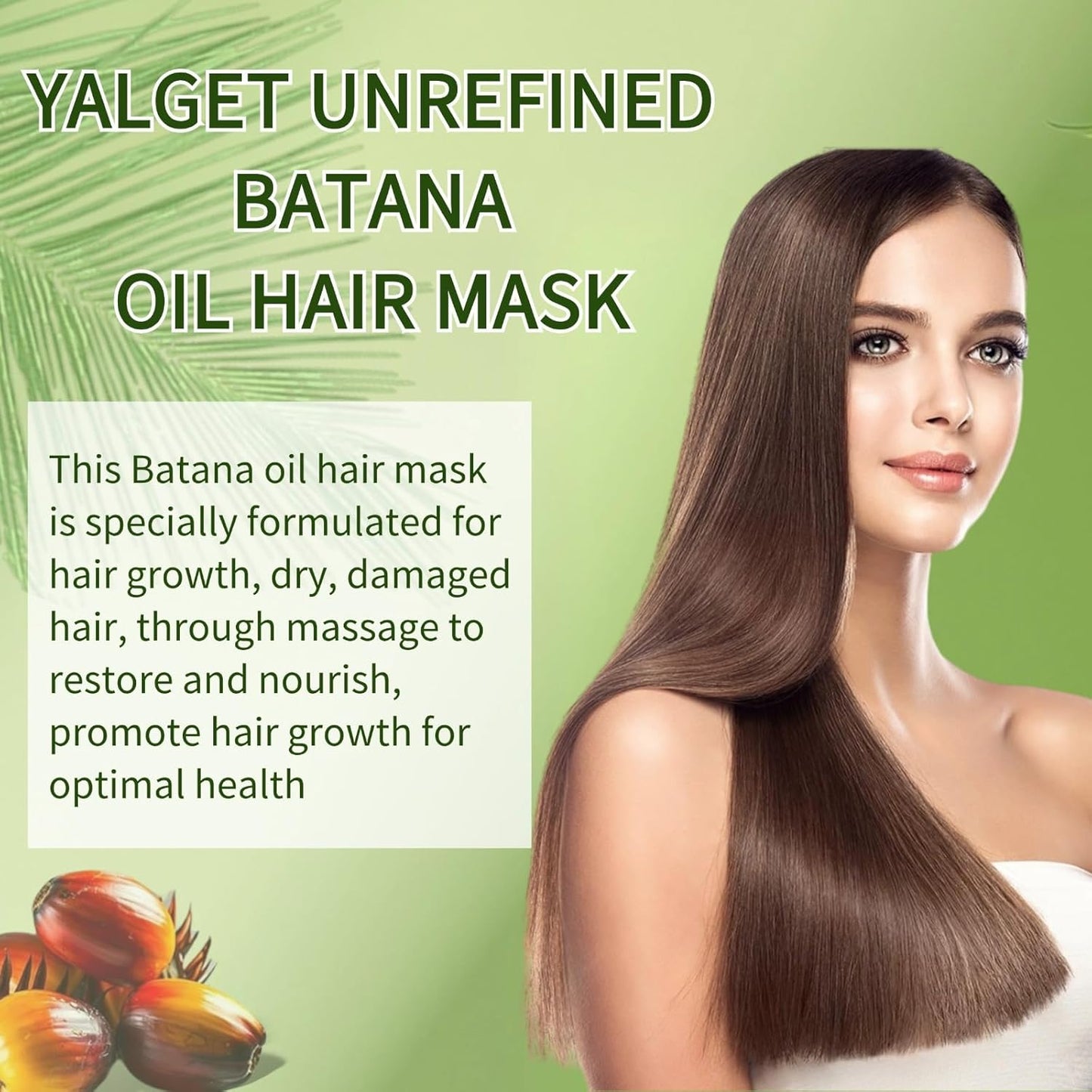 Unrefined Batana Oil for Hair Growth Unrefined Batana Oil Hair Mask Batana Oil for Improvement Batana Oil for Improving Dry Hair and Enhancing Hair Shine and Smoothness