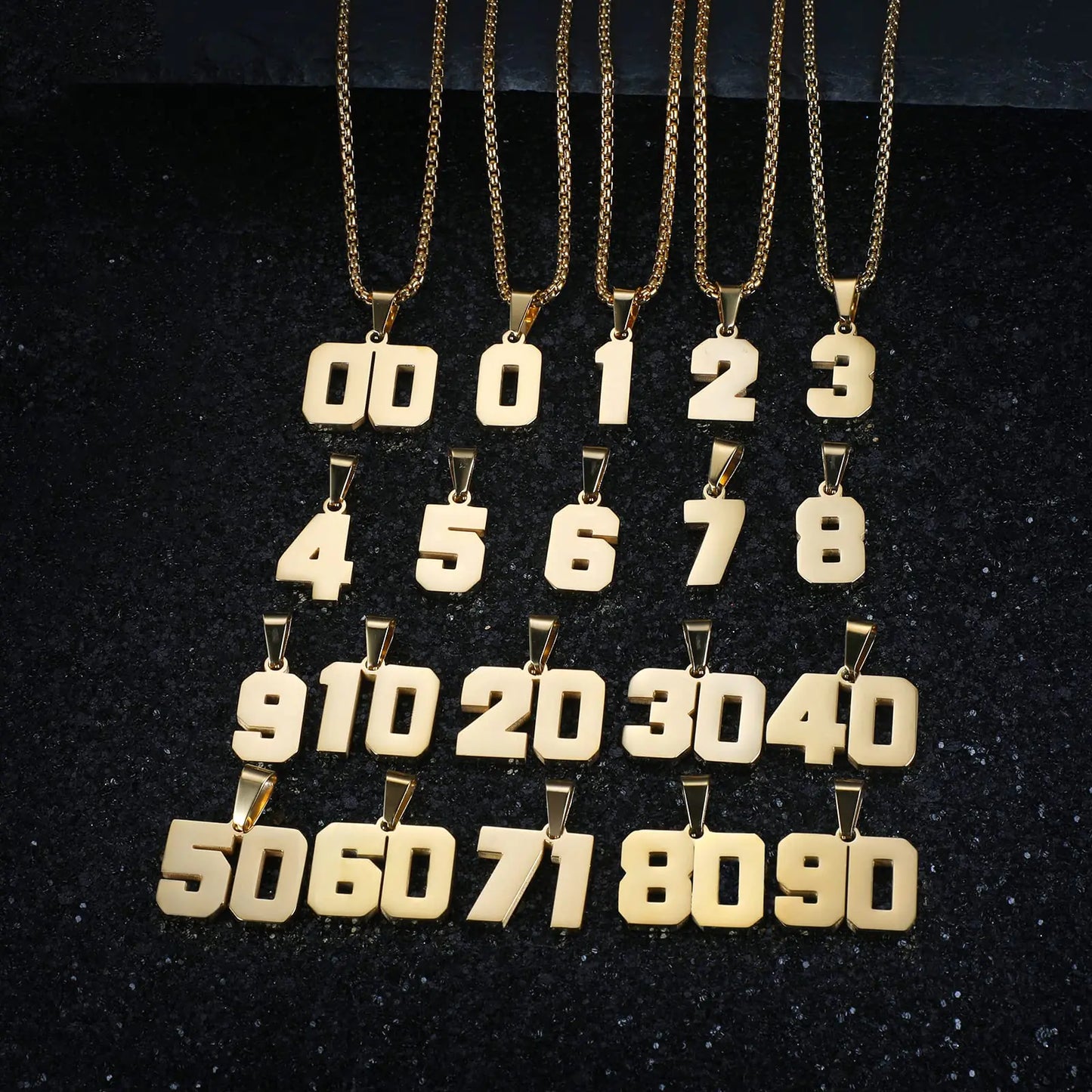 Number Necklace for Boys