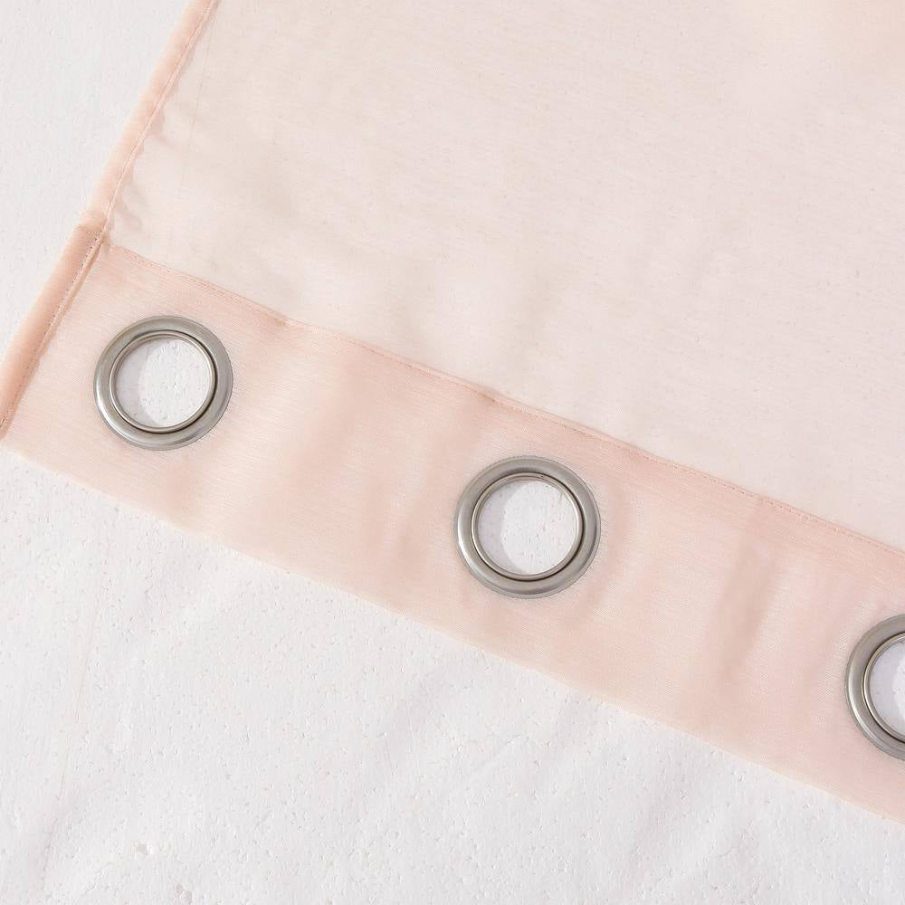 Blush Extra Wide Grommet Sheer Curtain - 55 In. W X 84 In. L