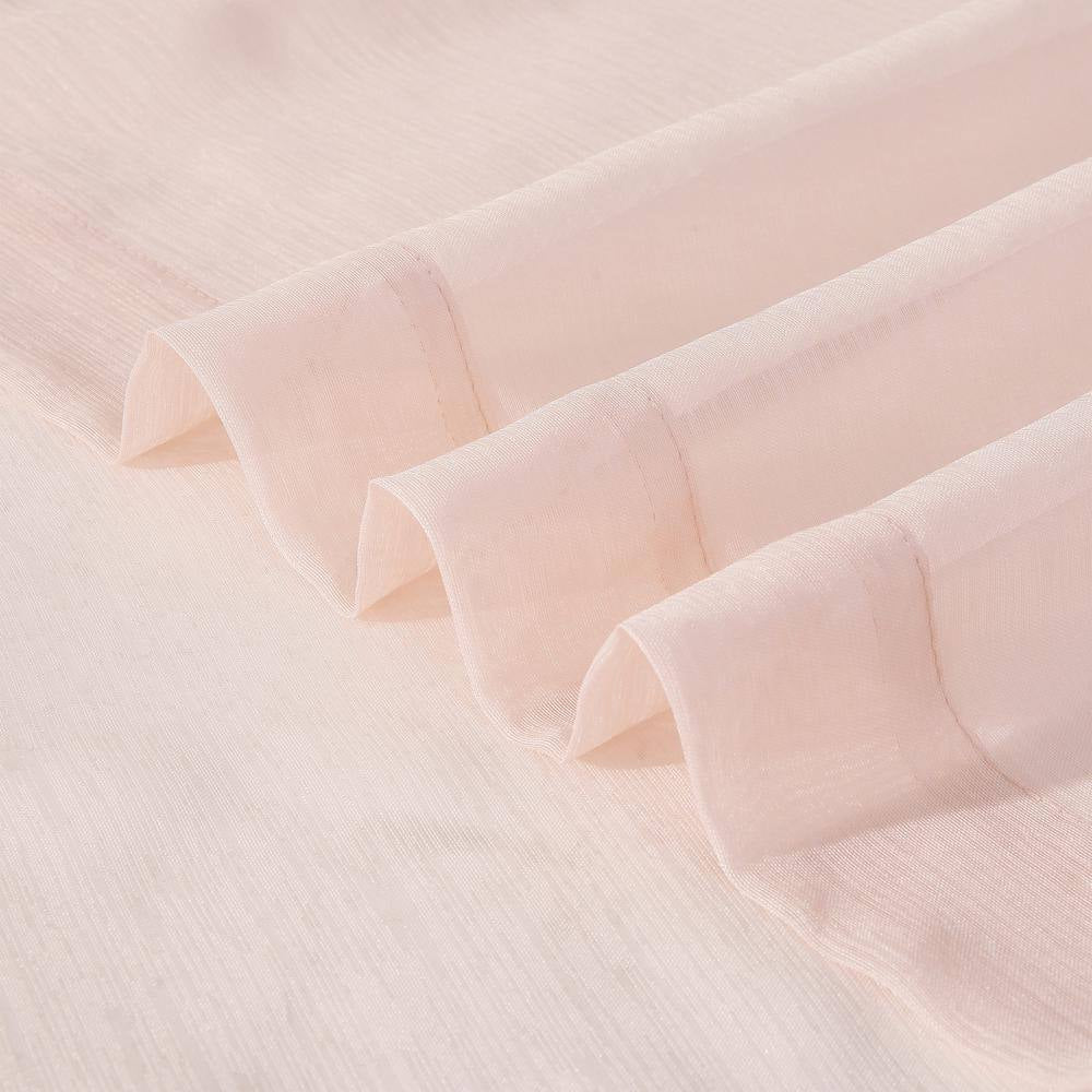 Blush Extra Wide Grommet Sheer Curtain - 55 In. W X 84 In. L