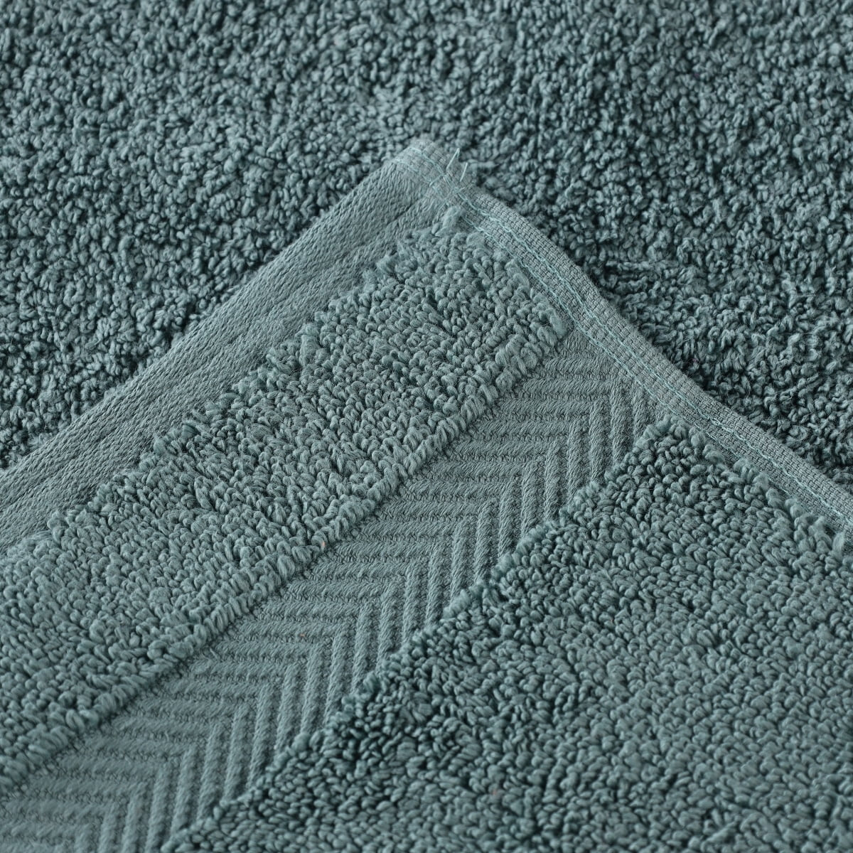 Zero Twist Cotton 12 Piece Assorted Towel Set, Jade Green