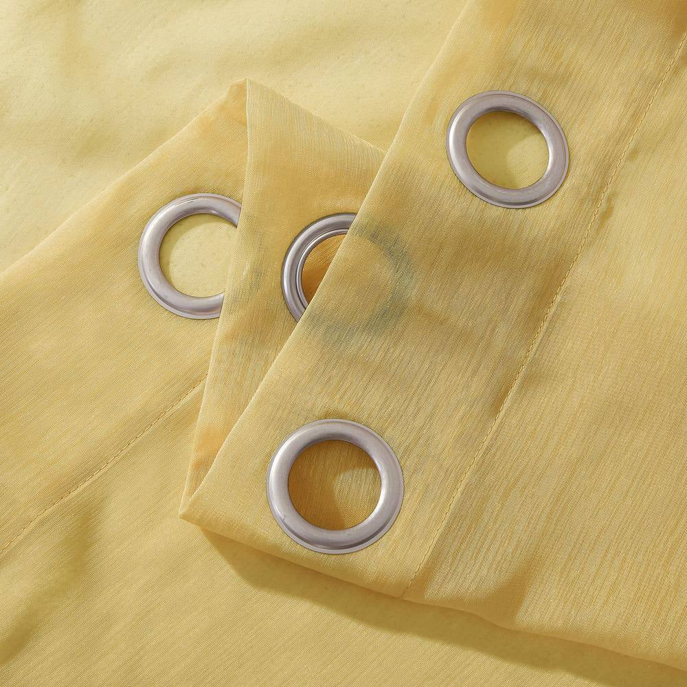 Gold Extra Wide Grommet Sheer Curtain - 55 In. W X 84 In. L