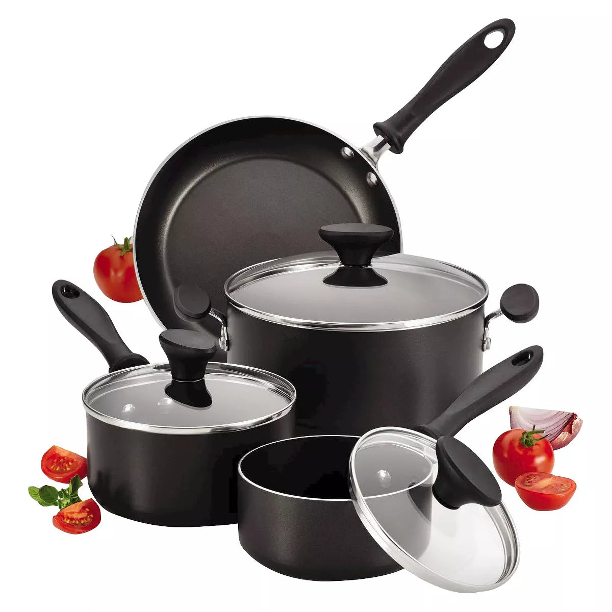 Farberware Reliance 12Pc Nonstick Aluminum Cookware Set with Prestige Tools