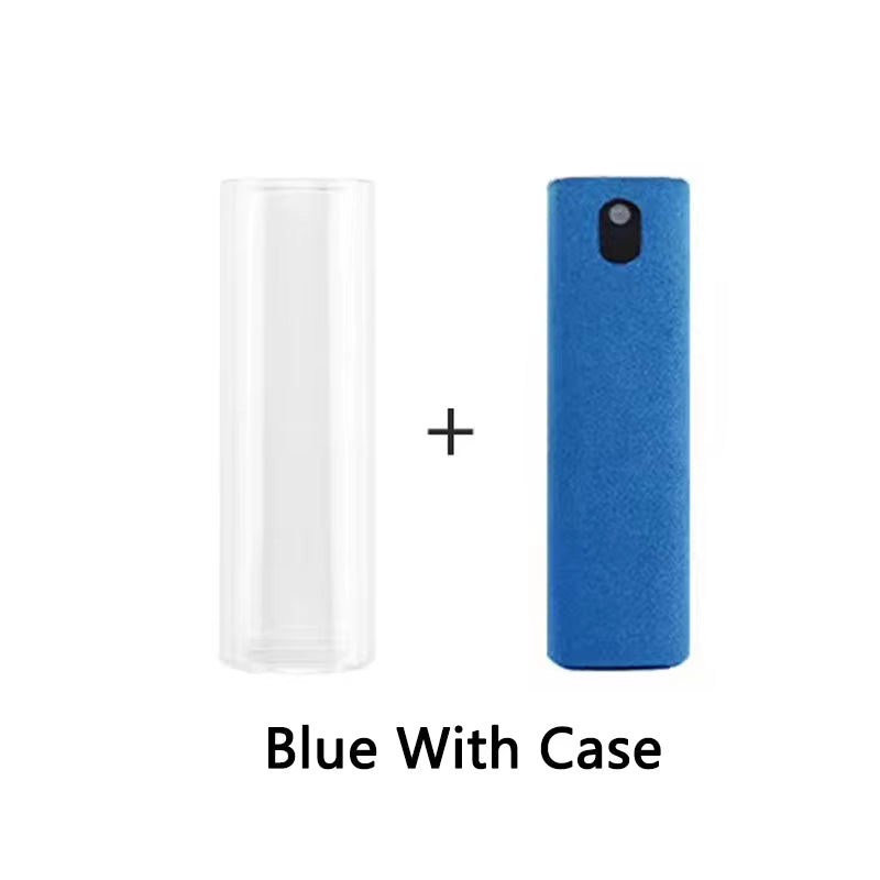 2 in 1 Phone Screen Cleaner Spray Portable Tablet Mobile Phone Touch Screen Cleaner Microfiber Cloth Set Glass Cleaning Artifact