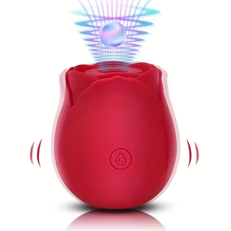 Powerful Sucking Rose Vibrator Toy for Women Vacuum Stimulator Oral Nipple Clit Sucker Female Sex Toys Goods for Female Adults