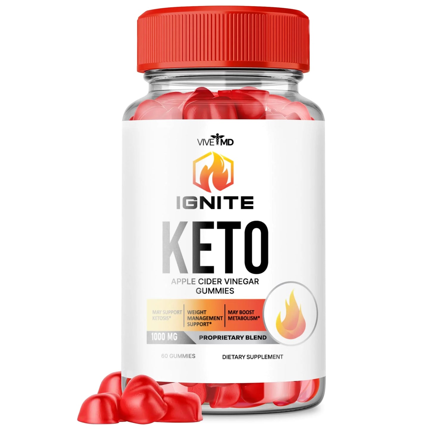 ACV Gummies Keto Ignite Supplement Gummies Keto Ignite Gummies Keto Ignite Supplements Apple Cider Vinegar Gummies ACV + BHB Gummies (1 Pack)