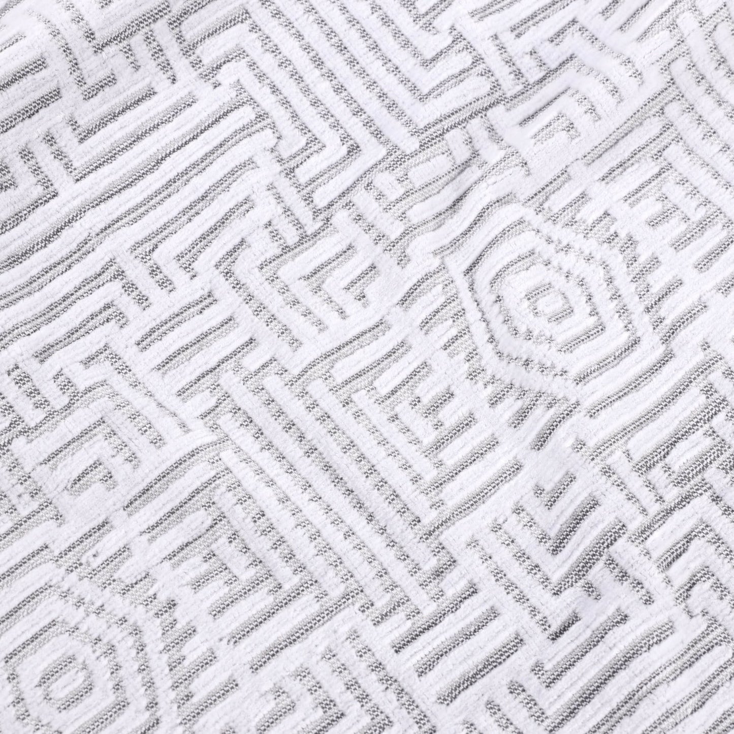 Cotton Modern Jacquard 3-Piece Towel Set, Platinum