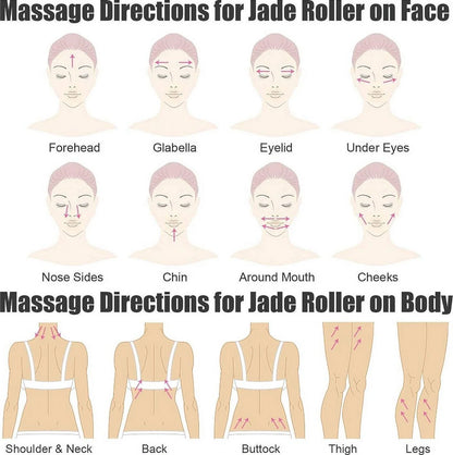 5-In-1 24K Gold Beauty Bar Face Massager Electric Vibrating Rose Quartz 3D Roller Face Lifting Body Facial Gua Sha Jade Roller