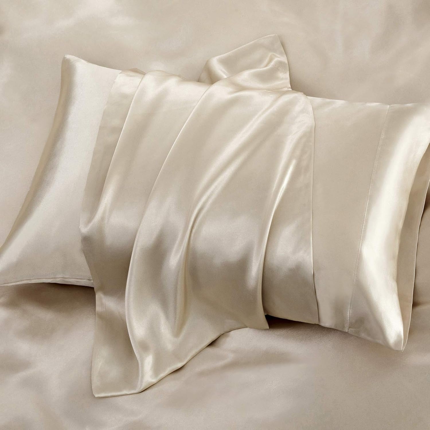 Satin Sheets Full (6 Pieces, Taupe) - Luxury Silky Satin Bed Sheets Full Bedding Set, Extra Soft Satin Sheet Set, 1 Satin Fitted Sheet + 1 Flat Sheet + 4 Pillow Cases