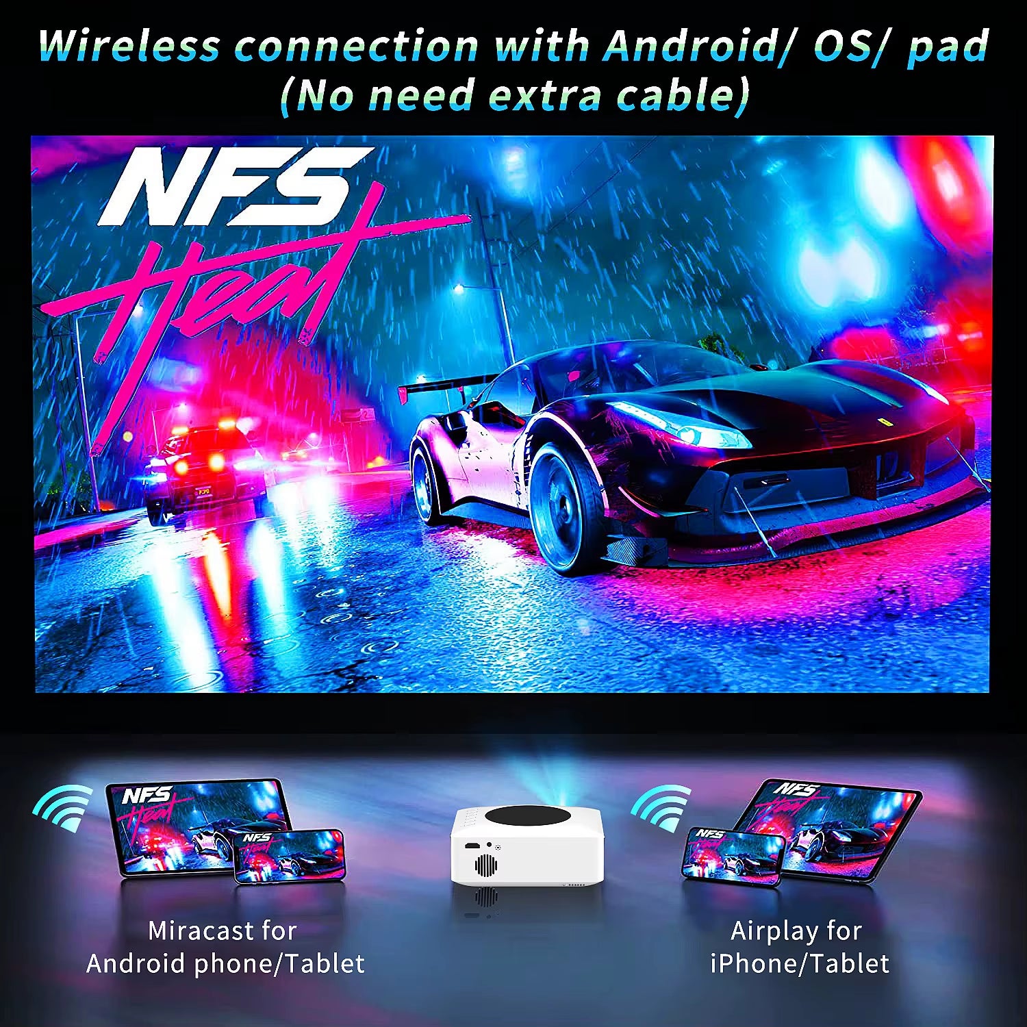 Smart WIFI Samsung Mini Projector 