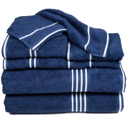 8Pc Striped  Towel Set - Yorkshire Home