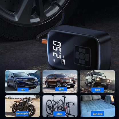 Tire Inflation Pump, Car Air Compressor, Micro Car Inflation Pump, Digital Air Compressor for Cars, Motorcycles, Bicycles
