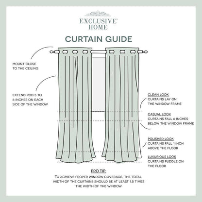 Velvet Winter White Solid Light Filtering Grommet Top Curtain, 54 In. W X 84 In. L (Set of 2)