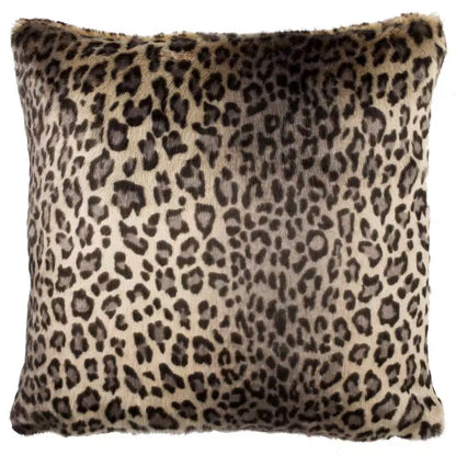 Faux Black Leopard 20 In. X 20 In. Throw Pillow