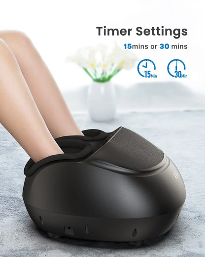 Foot Massager Machine with Heat, Shiatsu Deep Kneading, Fit’S Feet up to Men Size 12 Remote Control