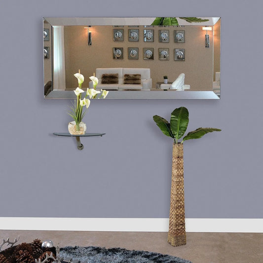 Mirrored Bevel Floor Mirror 70" X 30" by