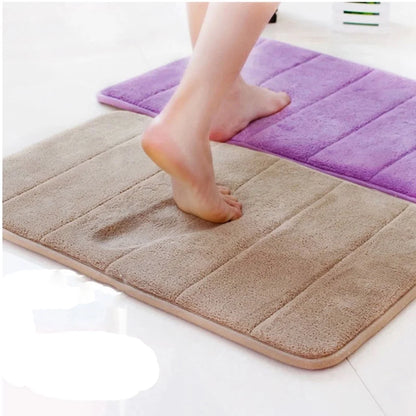 Clearance Memory Foam Bath Mats Soft Absorbent Bathroom Rugs Shower Rug Decor 17 "X 24" White