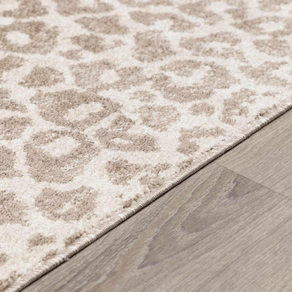 Bonhill Modern Animal Print Area Rug for Living Room, Bedroom, Dining Room - Bohemain Leopard Print Carpet - Tan, Terracota, Brown, Beige, Ivory - 8'10" X 12'