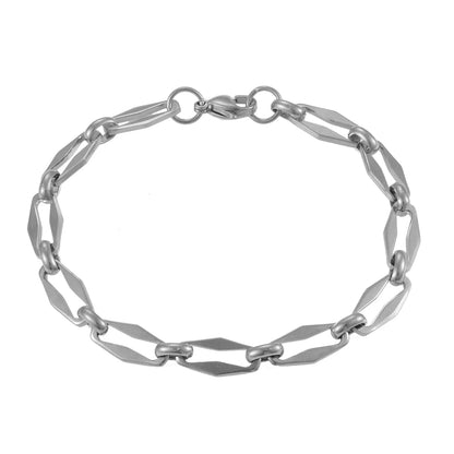 New Stainless Steel Bracelet Gold Color Personality Men'S and Women'S Jewelry Popular Hip Hop