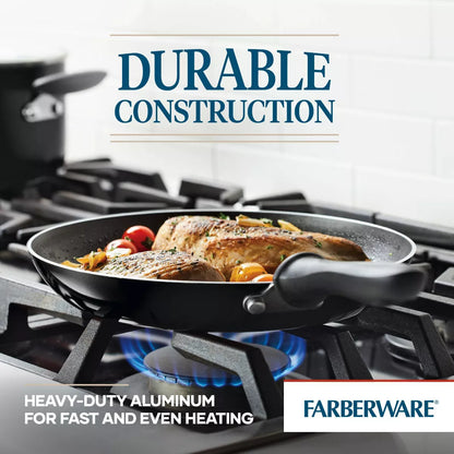 Farberware Reliance 12Pc Nonstick Aluminum Cookware Set with Prestige Tools