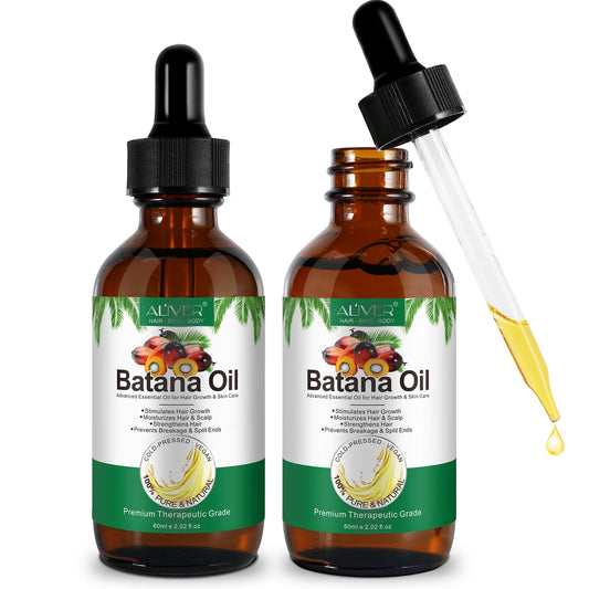 Batana Oil-Natural Conditioner-Moisturizes Hair & Scalp-100% Pure & Natural Organic Essential Oil for Hair,Skin-4.04 Fl.Oz