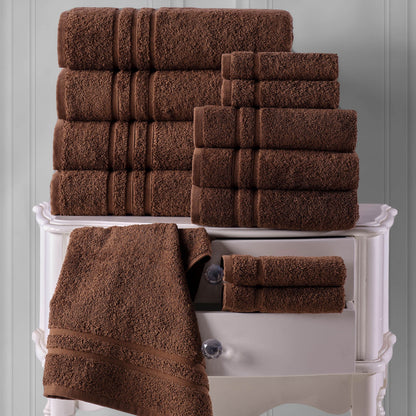 Jumbo Large Bath Sheets Towels 2 Pack Soft and Absorbent, 100% Cotton Towels (Brown, Bath Sheet)