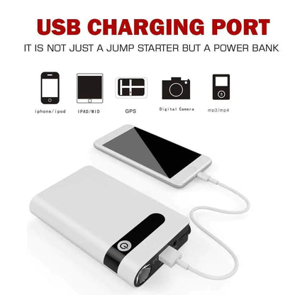 Car Jump Starter Emergency Battery Booster With LED