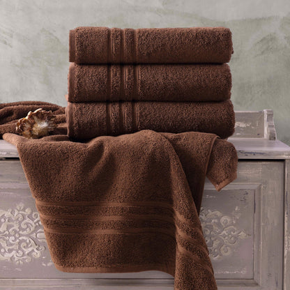 Jumbo Large Bath Sheets Towels 2 Pack Soft and Absorbent, 100% Cotton Towels (Brown, Bath Sheet)
