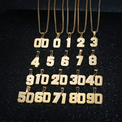 Number Necklace for Boys