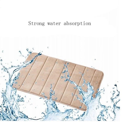Clearance Memory Foam Bath Mats Soft Absorbent Bathroom Rugs Shower Rug Decor 17 "X 24" White