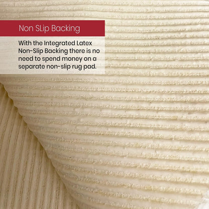 Silky Soft Faux Fur Rug, 5 Ft. X 7 Ft. Ivory Fluffy Rug, Made in France, Sheepskin Area Rug, Shaggy Rug for Living Room, Bedroom, Kid'S Room, or Nursery, Home Décor Accent with with Non-Slip Backing