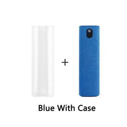 2 in 1 Phone Screen Cleaner Spray Portable Tablet Mobile Phone Touch Screen Cleaner Microfiber Cloth Set Glass Cleaning Artifact