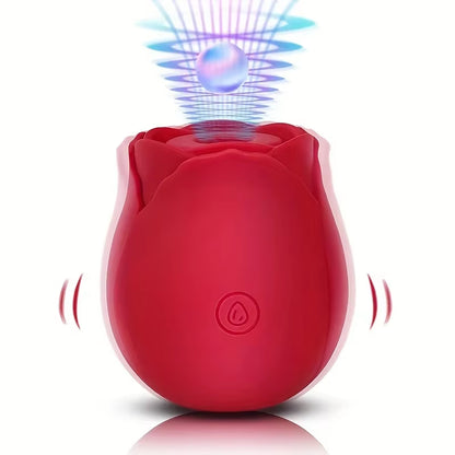 Powerful Sucking Rose Vibrator Toy for Women Vacuum Stimulator Oral Nipple Clit Sucker Female Sex Toys Goods for Female Adults